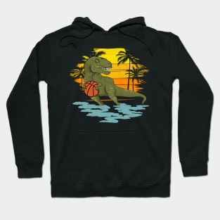 DinosaurTrex Basketball, Boys Dinosaur Hoodie